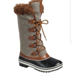 🤎NEW! Tall Tweed Duck Boots